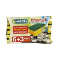 اسفنج جلي اكس بور ويزي 6+3 حبات 1*24 قطعه