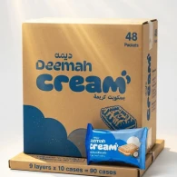 ديمه بسكويت محشي 27 غم مشكل 1*4 باكيت*48 حبه*50فلس